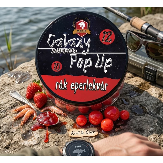 Galaxy Dipped Pop Up 10-12mm 30g Rák Eperlekvár