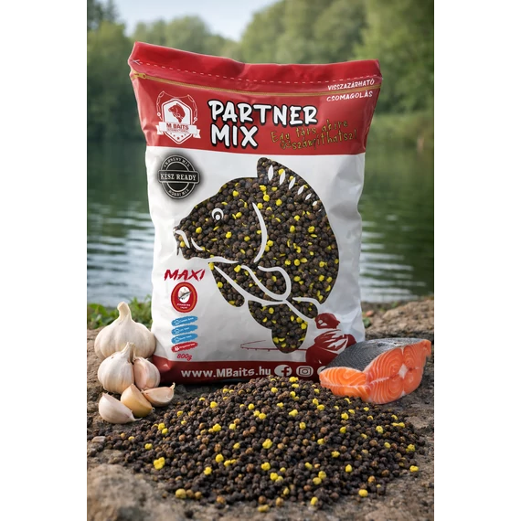 Partner Mix Maxi 4-6mm 800g Fokhagyma Lazac