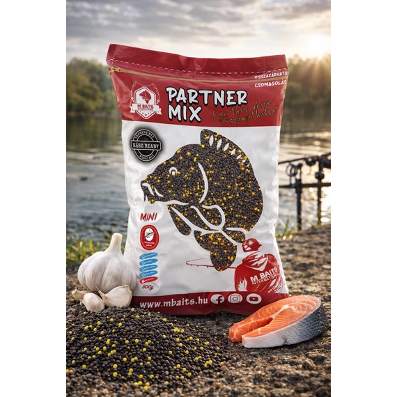 Partner Mix Mini 1,5-2-2,5mm 800g Fokhagyma Lazac