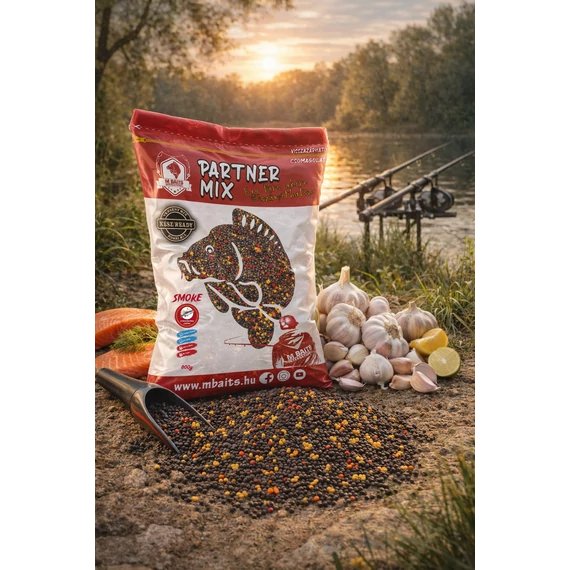 Partner Mix Smoke 2-2,5-4mm 800g Fokhagyma Lazac