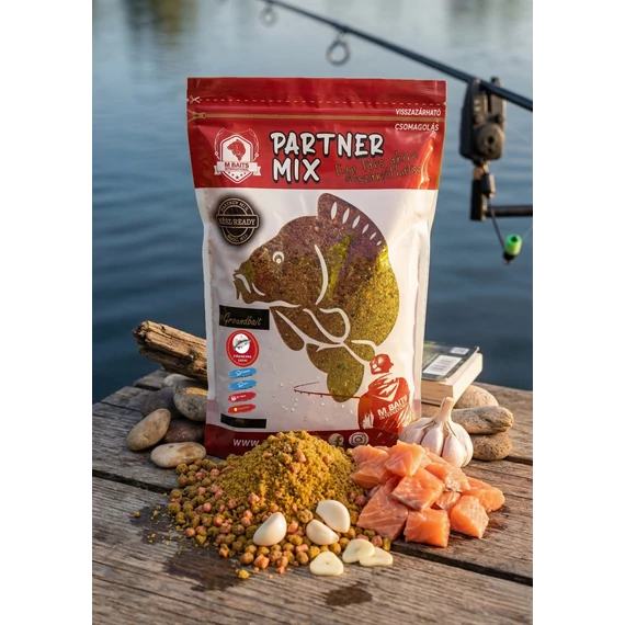 Partner Mix Groundbait 800g Fokhagyma Lazac