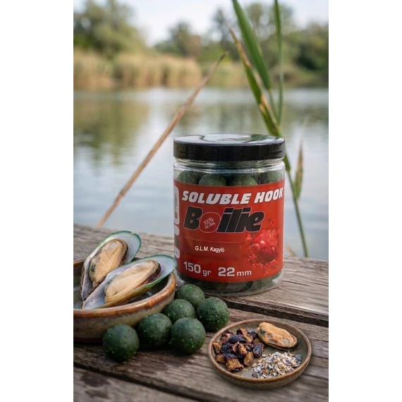 Soluble Hook Boilie 22mm 150g G.L.M. Kagyló