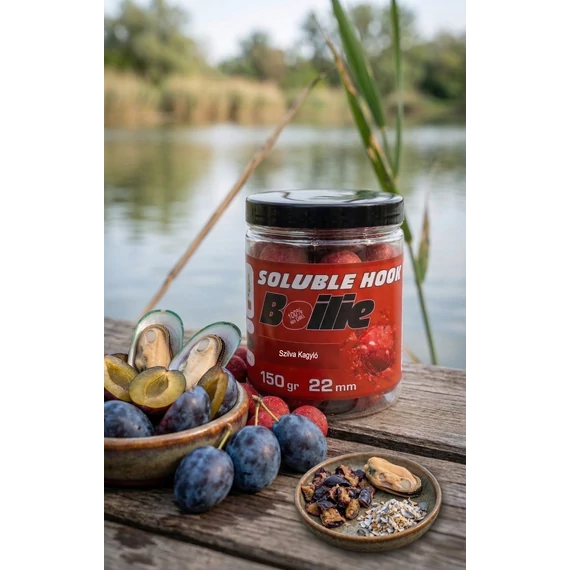 Soluble Hook Boilie 22mm 150g Szilva Kagyló