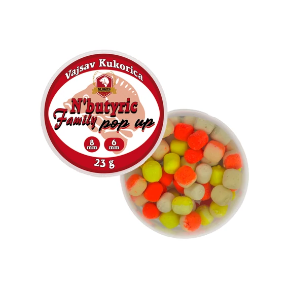 N'Butyric Family Pop Up 6-8mm 23g Vajsav Kukorica
