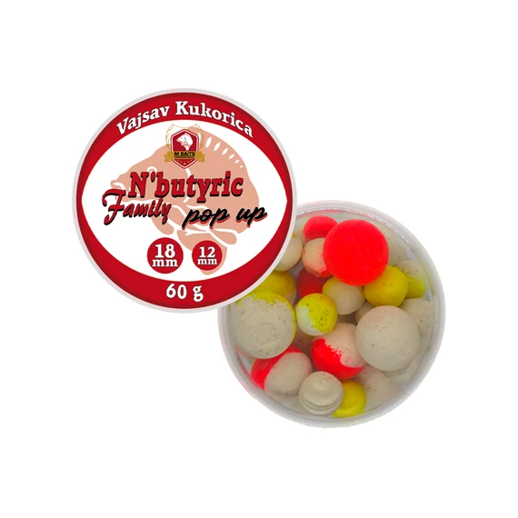 N'Butyric Family Pop Up 12-18mm 60g Vajsav Kukorica