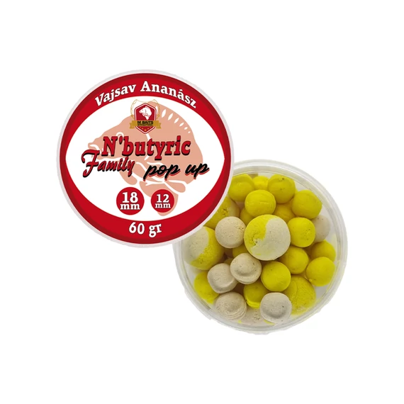 N'Butyric Family Pop Up 12-18mm 60g Vajsav Ananász