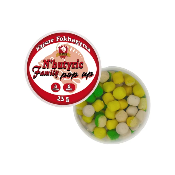 N'Butyric Family Pop Up 6-8mm 23g Vajsav Fokhagyma