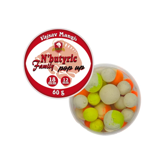 N'Butyric Family Pop Up 12-18mm 60g Vajsav Mangó